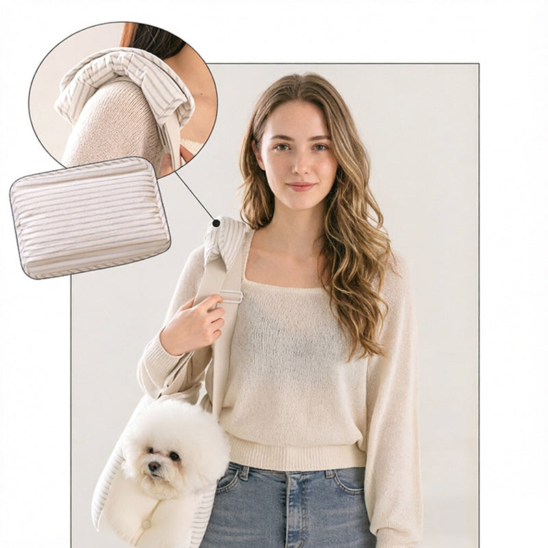 Winter Warm Pet Carrier | Large Capacity Breathable Shoulder Pet Bag for Cold Weather Travel