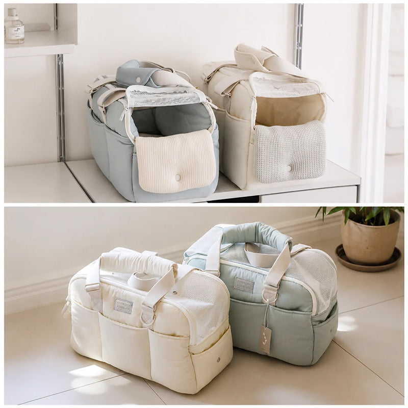 Winter Warm Pet Carrier | Large Capacity Breathable Shoulder Pet Bag for Cold Weather Travel