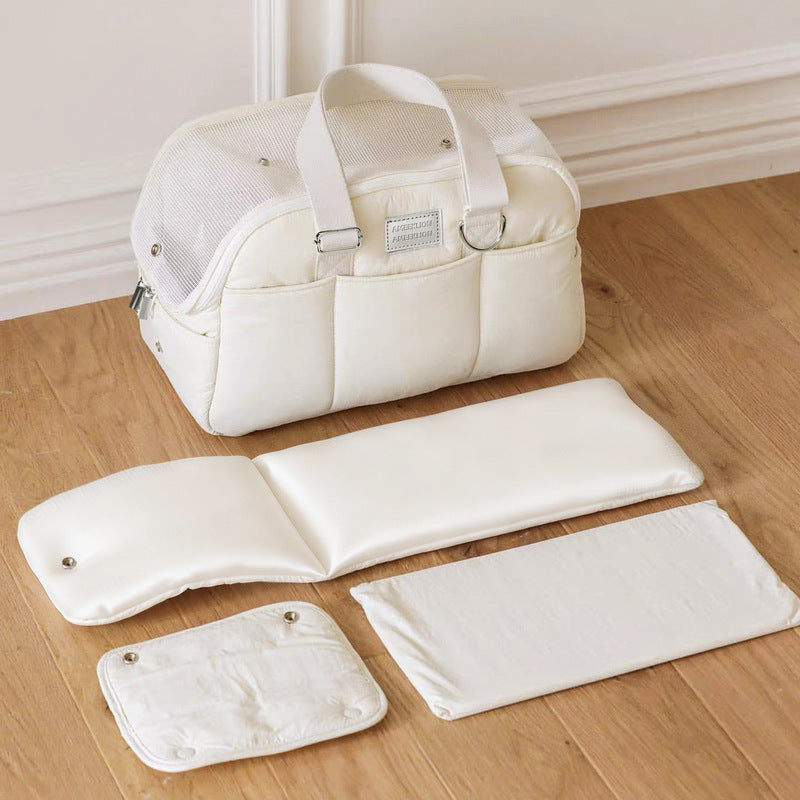 Winter Warm Pet Carrier | Large Capacity Breathable Shoulder Pet Bag for Cold Weather Travel